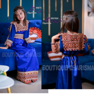 جبة قبائلي سامبل للصغيرات 304 | Robe kabyle simple pour fillettes 304
